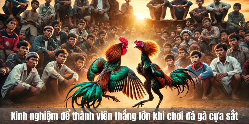 Kinh nghiệm để thành viên thắng lớn khi chơi đá gà cựa sắt
